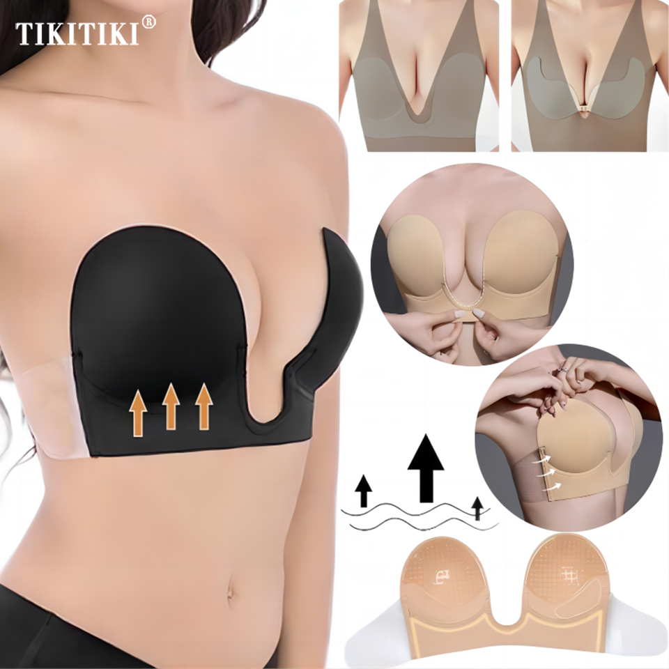 Invisible Push Up Bra Straples - مراجعة Backless Bra Sticky وسعره