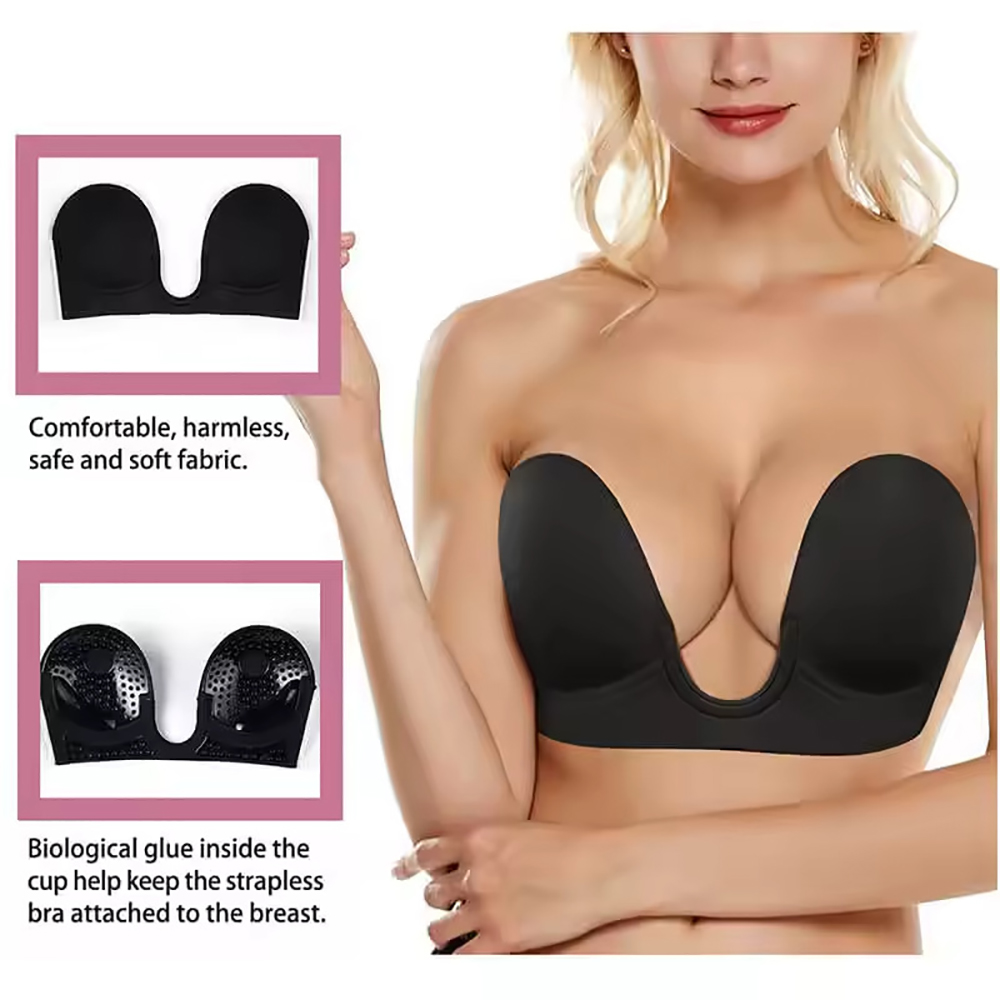 Invisible Push Up Bra Straples - مراجعة Backless Bra Sticky وسعره