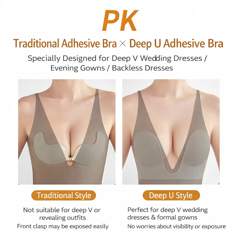 Invisible Push Up Bra Straples - مراجعة Backless Bra Sticky وسعره