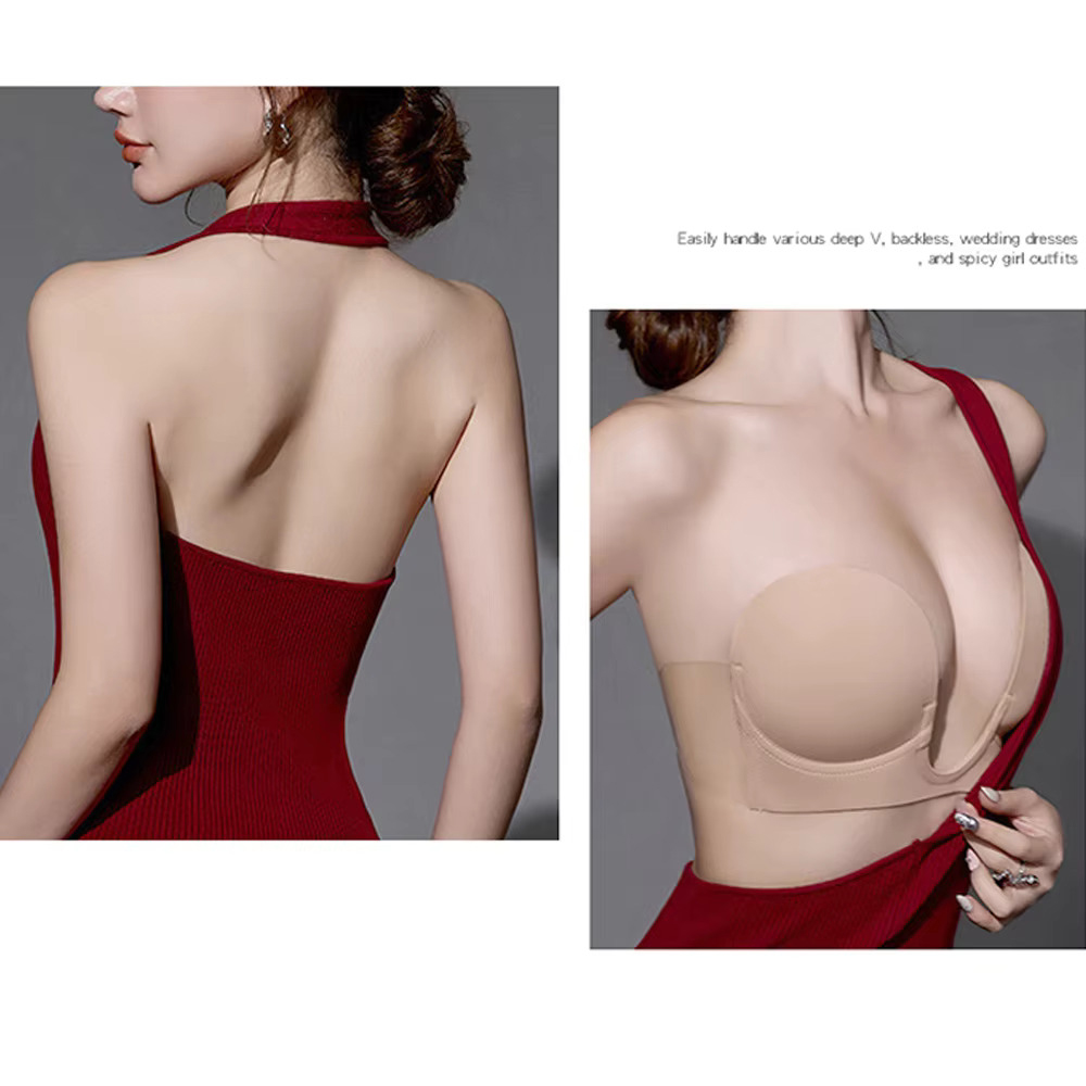 Invisible Push Up Bra Straples - مراجعة Backless Bra Sticky وسعره