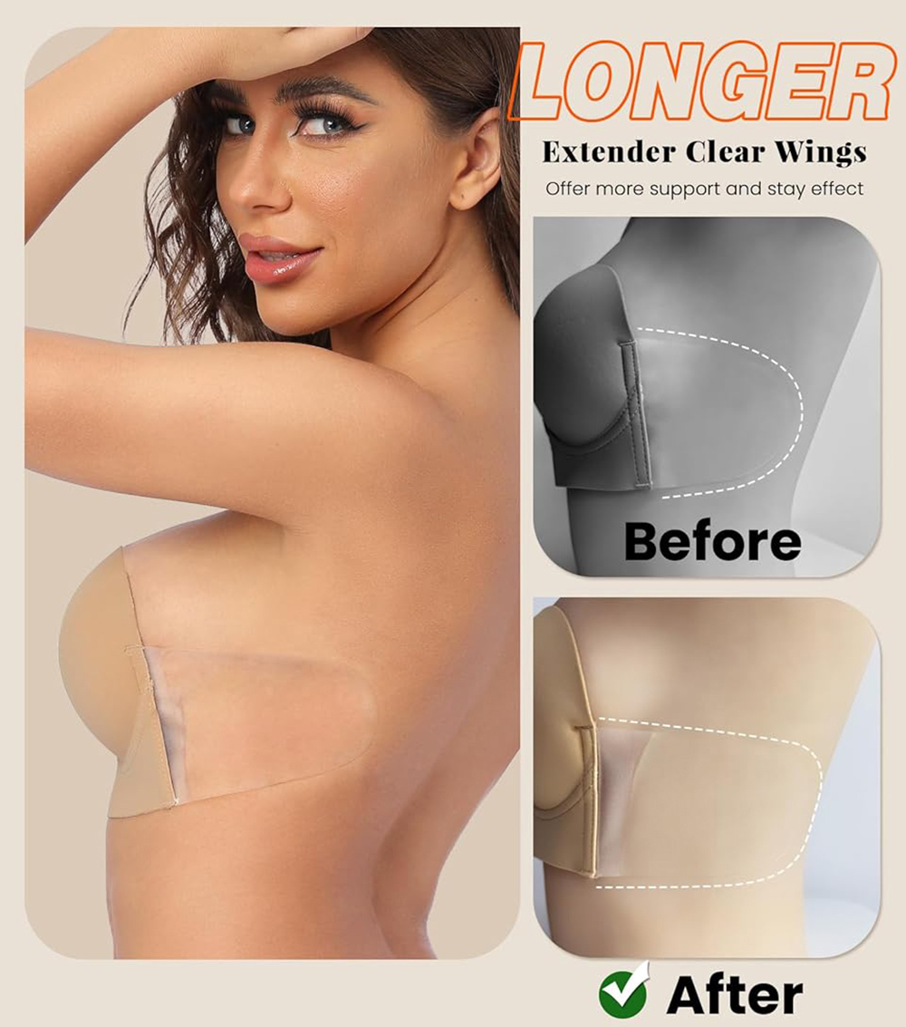 Sticky Bra Deep Plunge Straple - مراجعة Backless Bra Sticky وسعره