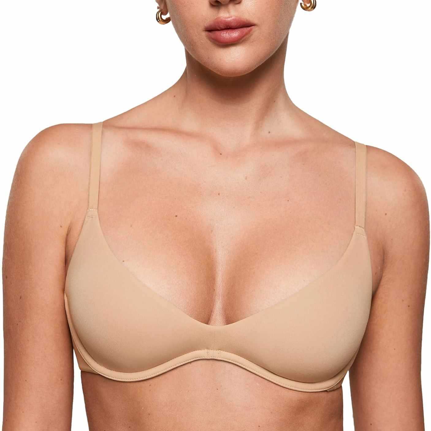 Women's Deep V Unpadded Seamle - مراجعة Wirefree Bra Comfort وسعره