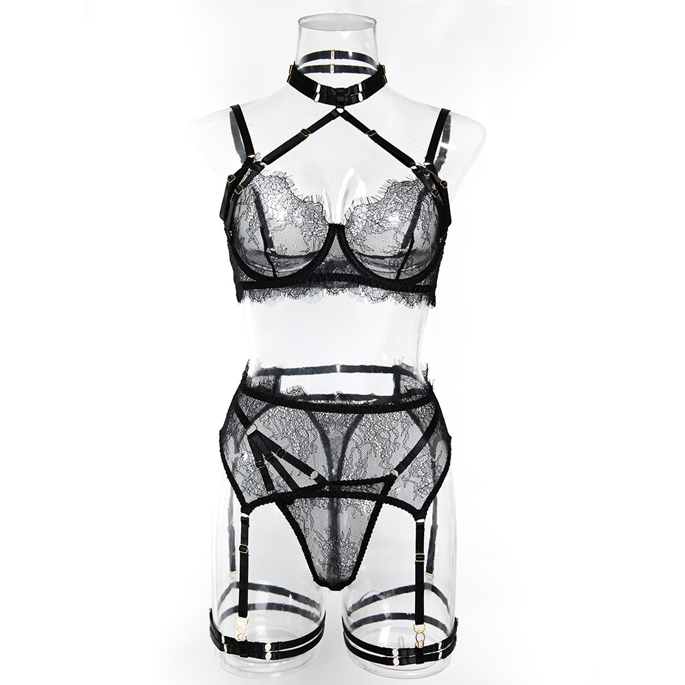 Sexy Lace Erotic Set Women See - مراجعة Sheer Bra Lace وسعره