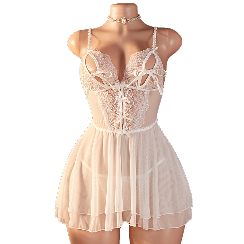 Transparent Sexy Woman Lingeri - مراجعة Lace Bralette Set وسعره