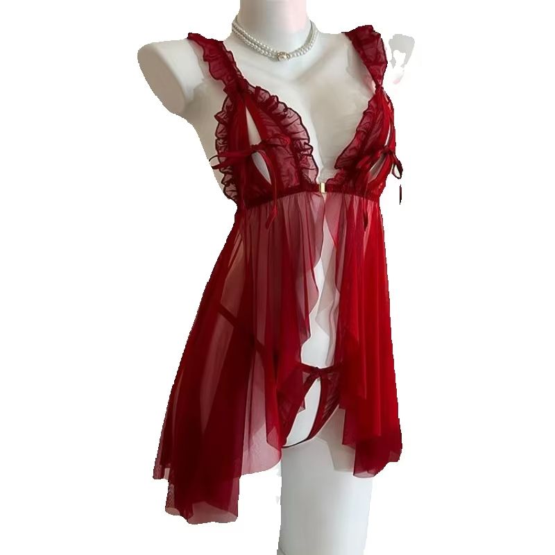 Women Pajamas Set Lace Open Br - مراجعة Lace Bralette Set وسعره