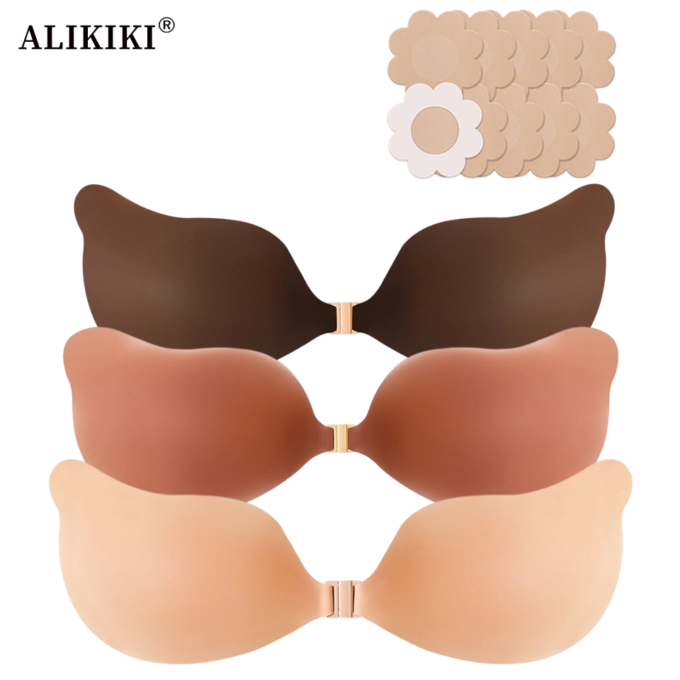 Silicone Cleavage Bra Reusable - مراجعة Backless Bra Sticky وسعره