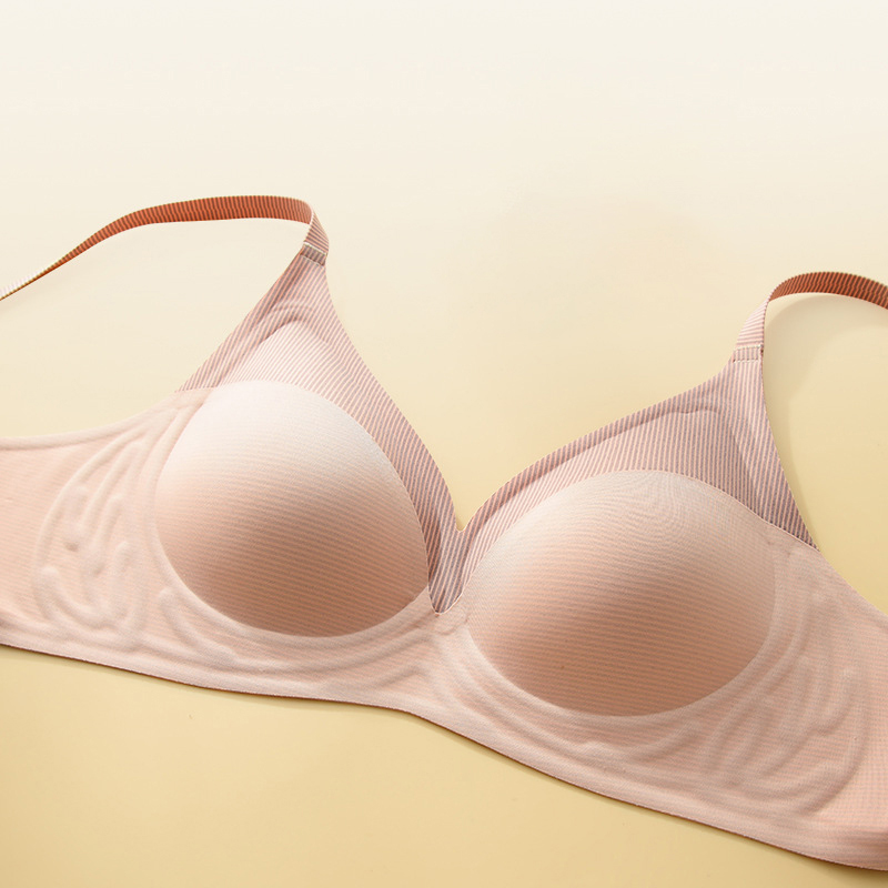 Stripe Color Contrast Soft Sup - مراجعة Underwire Bra Padded وسعره